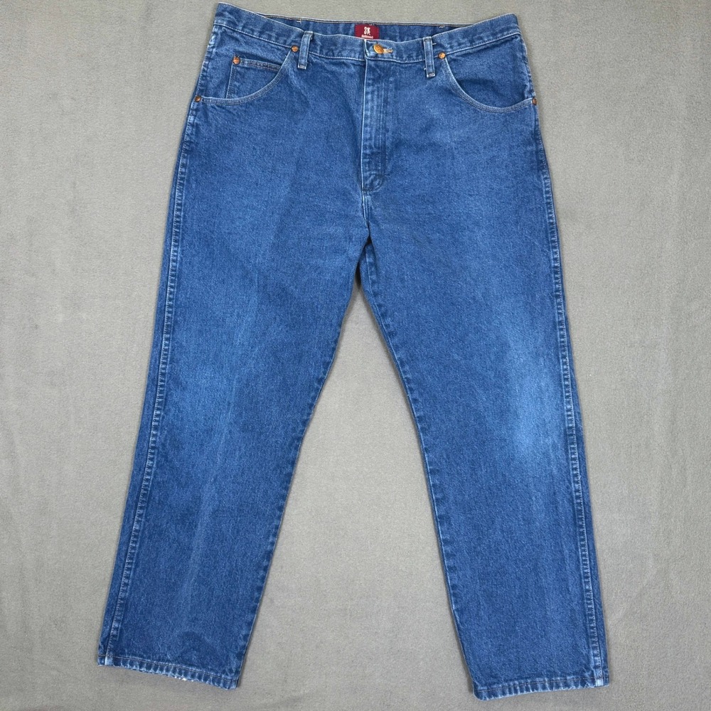 Wrangler Jeans Men 38X30 (Fits 37) Relaxed Denim Western Workwear 31MWZPW Pants